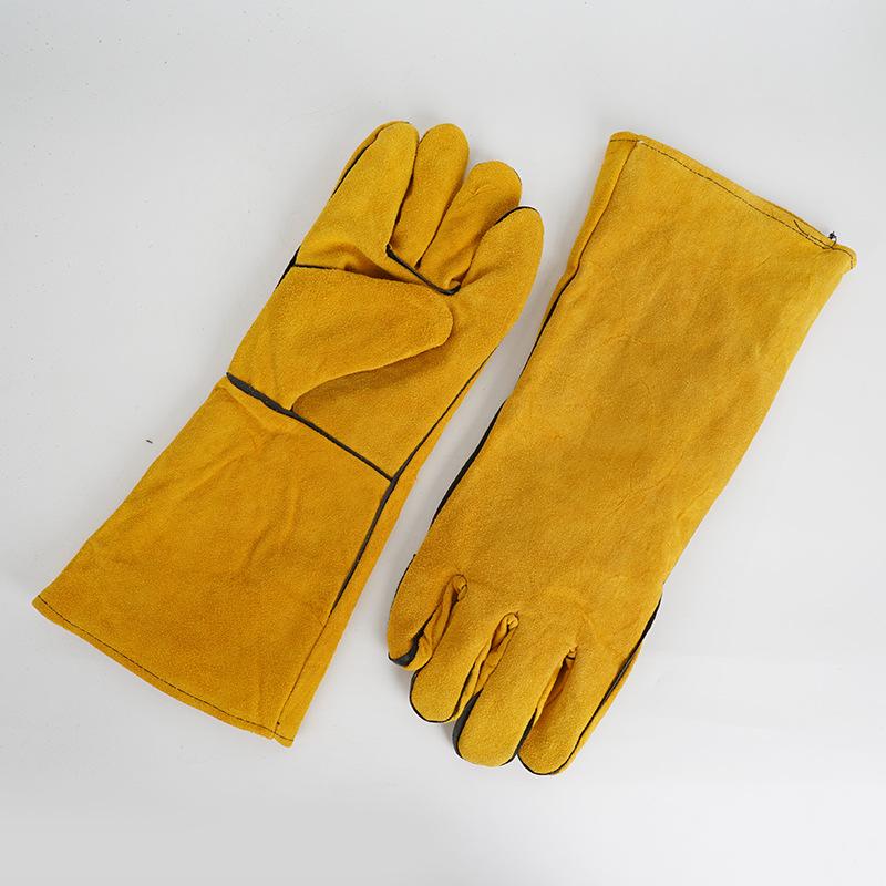 Heat Resistant Glove - 1 Pair 40Cm Welding Leather Gloves