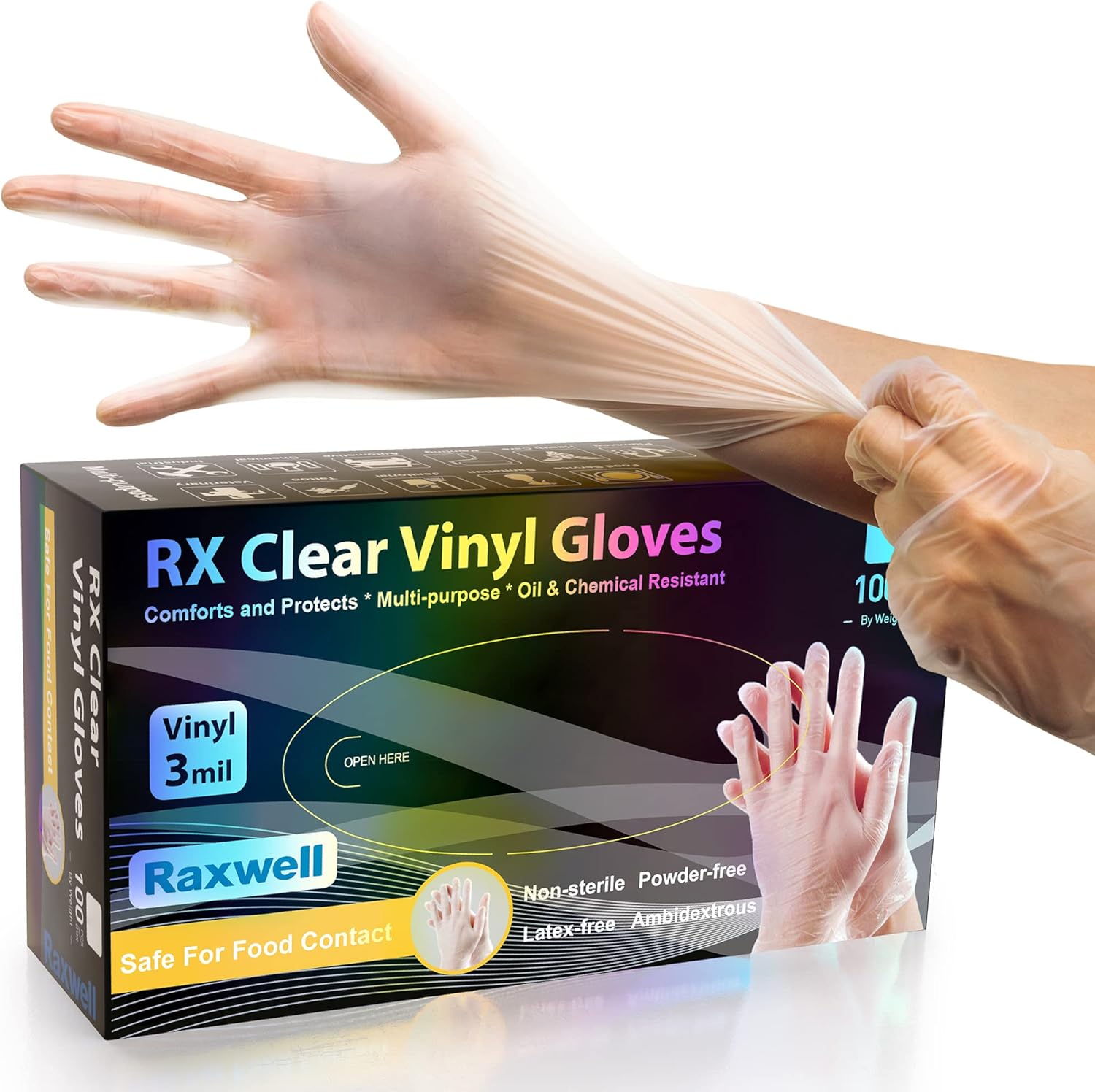 3 Mil Clear Vinyl Gloves - Foo - Latex Disposable Glove ulasan dan harga