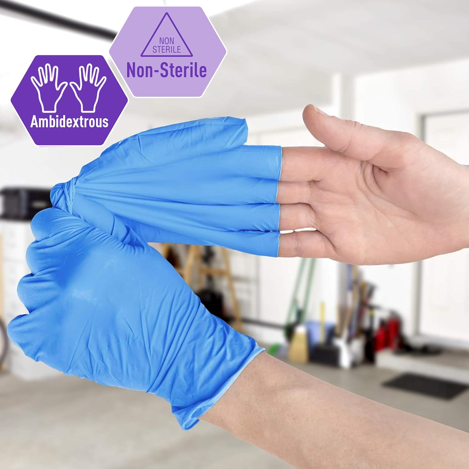 Nitrile/Vinyl Blend Exam Glove - Latex Disposable Glove ulasan dan harga