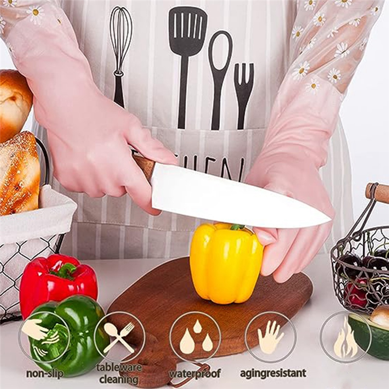 Dishwashing Cleaning Gloves 3  - Rubber Glove Cleaning ulasan dan harga