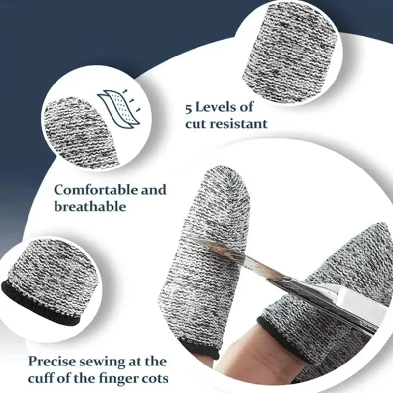 50PCS  Anti-Cut Finger Cots Pr - Cut Resistant Glove ulasan dan harga