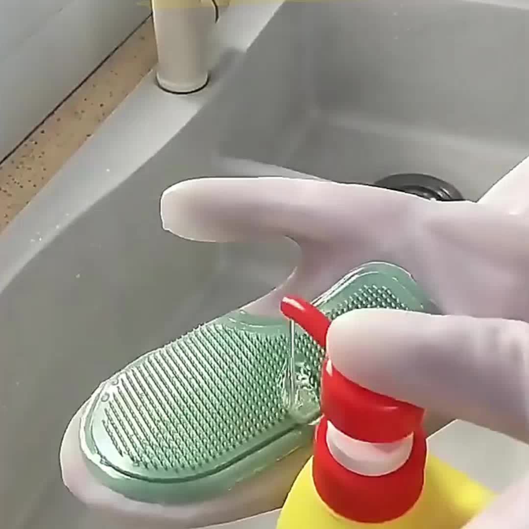 2Pcs Durable Lead-Free Latex D - Rubber Glove Cleaning ulasan dan harga