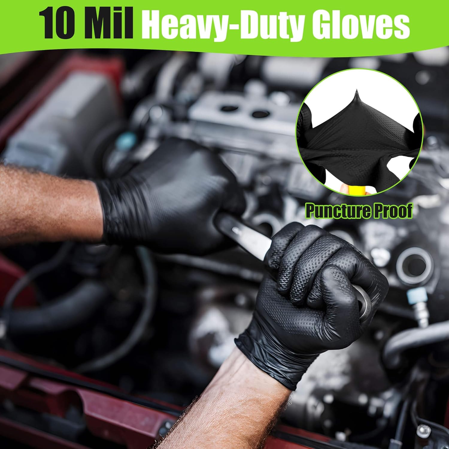 10 Mil Nitrile Gloves Large -  - Latex Disposable Glove ulasan dan harga