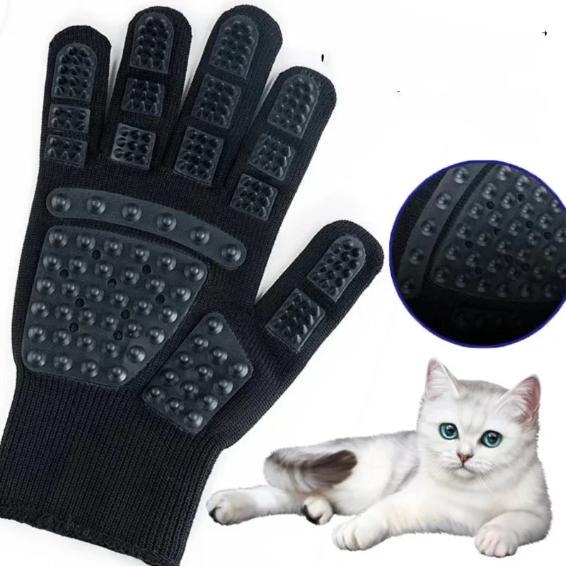 1PC Pet Hair Grooming Gloves C - Rubber Glove Cleaning ulasan dan harga