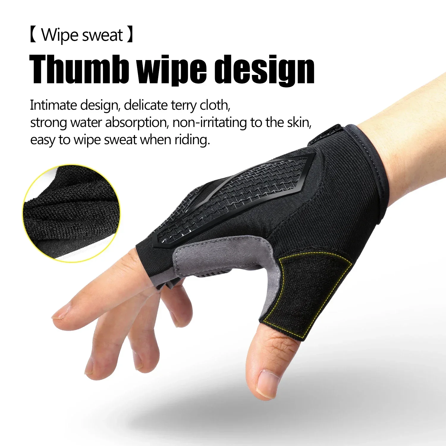 Anti Slip Shock Breathable Hal - Workout Glove Gym ulasan dan harga