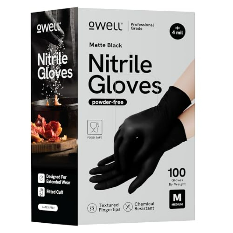 ® Black Nitrile Gloves - 4 Mil - Exam Glove Nitrile ulasan dan harga
