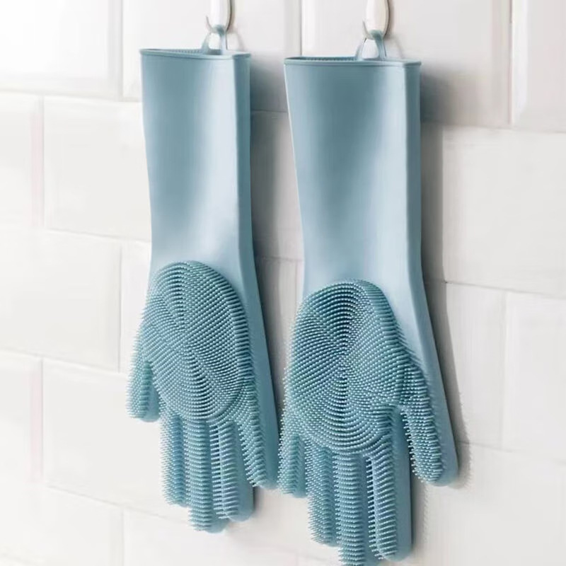 Silicone dishwashing gloves, m - Dish Glove Rubber ulasan dan harga