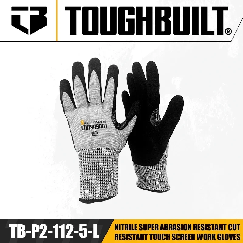 TOUGHBUILT TB-P2-112-5-L Nitri - Nitrile Mechanic Glove ulasan dan harga
