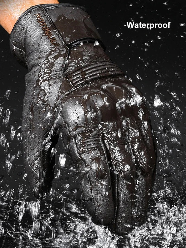 Leather Motorcycle Gloves Men' - Motorcycle Glove Knuckle ulasan dan harga