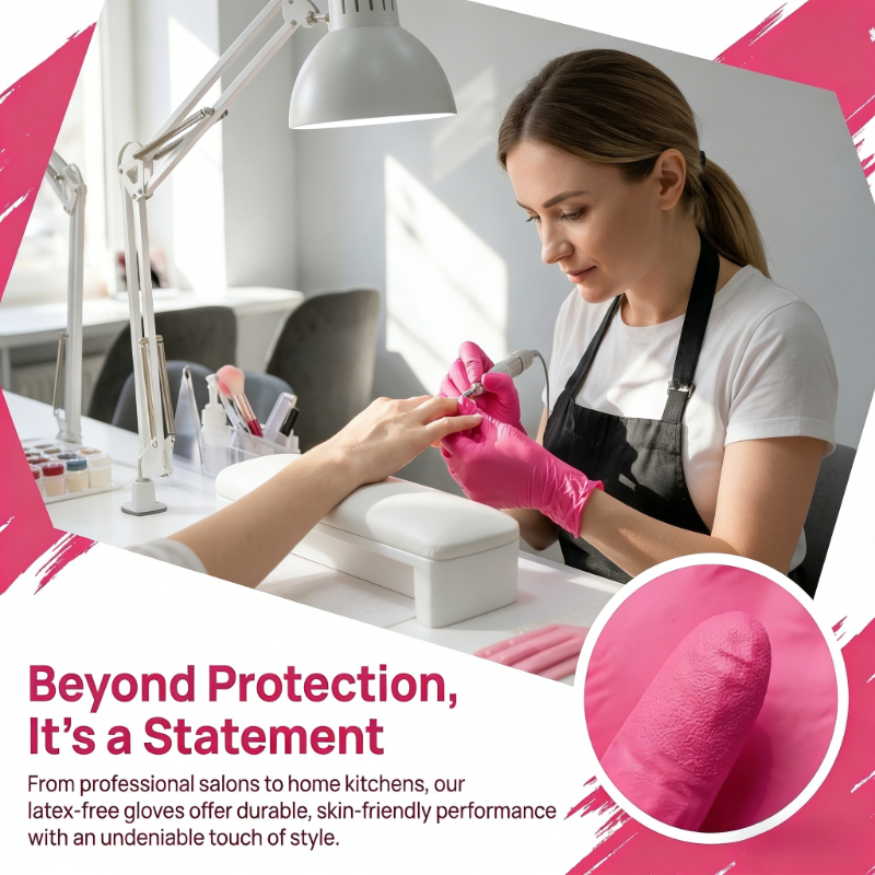10-100PCS Pink Nitrile Disposa - Nitrile Mechanic Glove ulasan dan harga