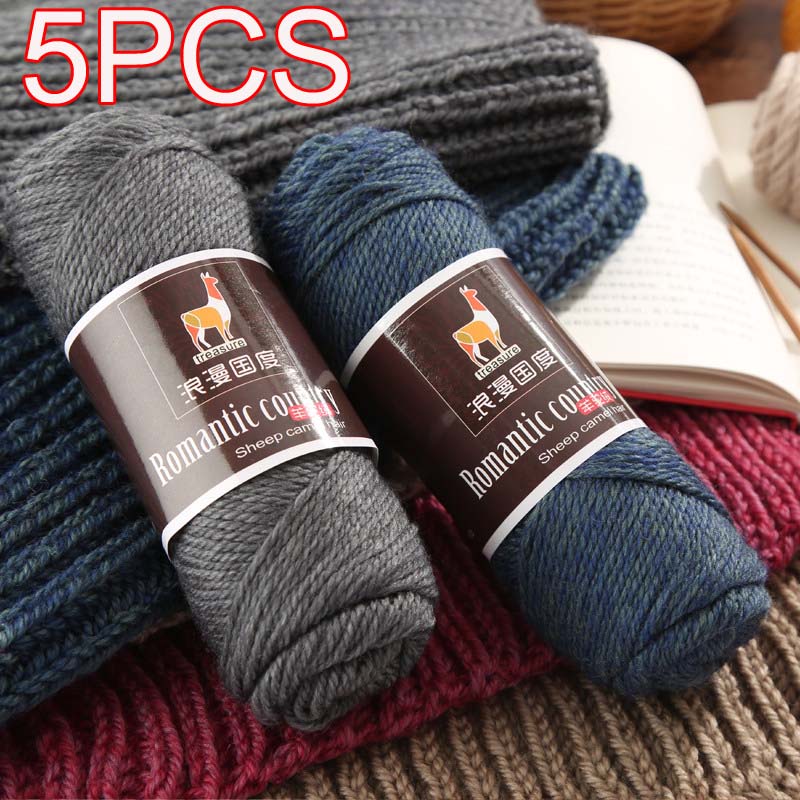 5PCS total 500g Hand knitting  - Wool Glove Lined ulasan dan harga