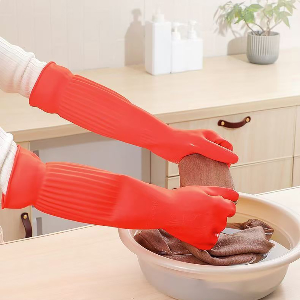 1 pair of cold-resistant glove - Dish Glove Rubber ulasan dan harga