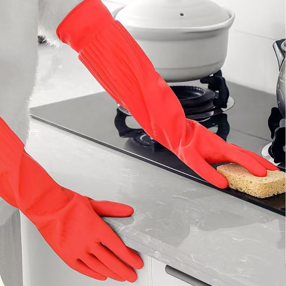 1 pair of cold-resistant glove - Dish Glove Rubber ulasan dan harga
