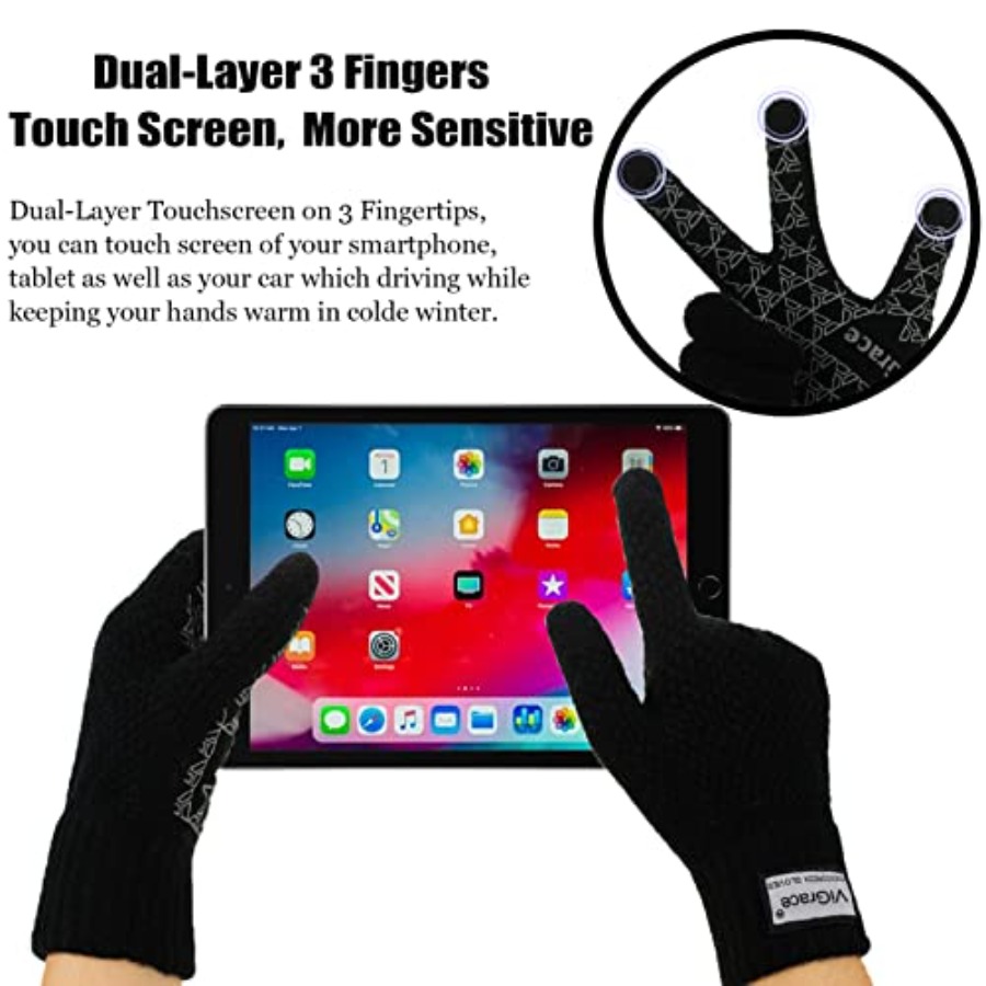 Winter Warm Touchscreen Gloves - Wool Glove Lined ulasan dan harga