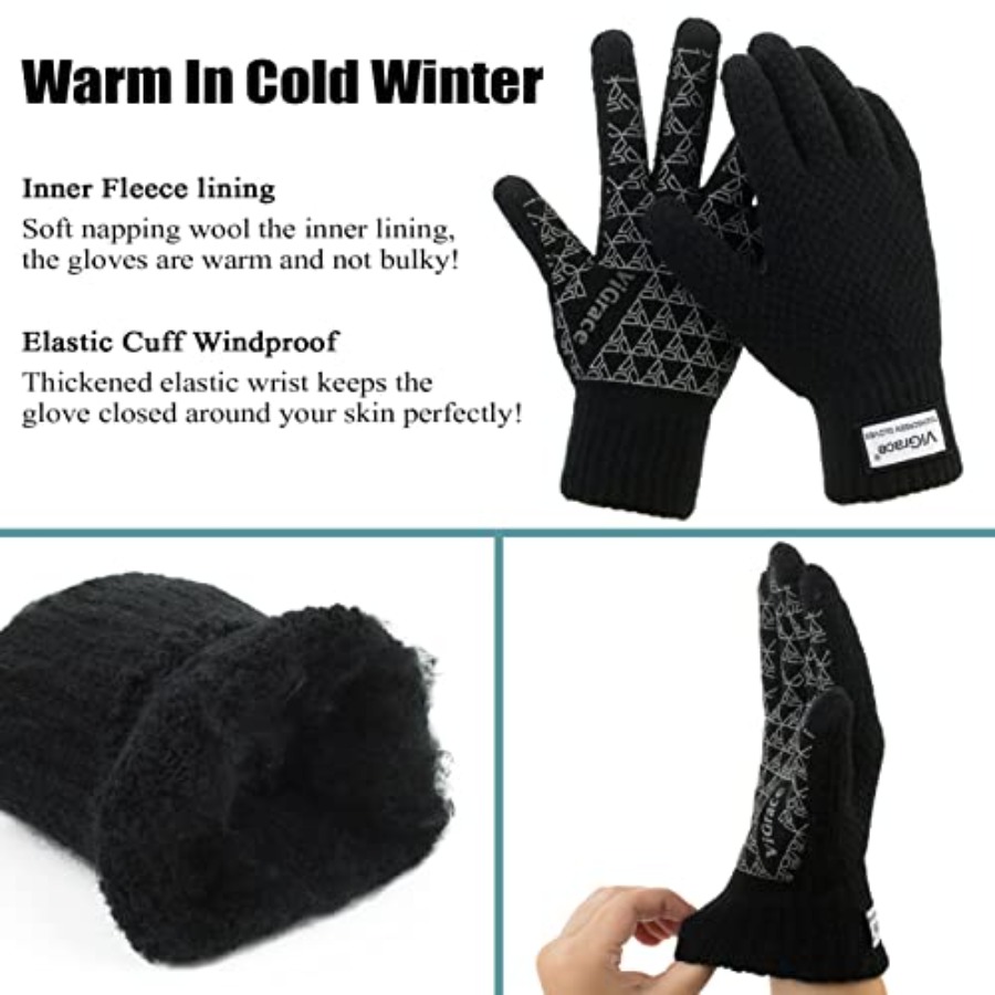 Winter Warm Touchscreen Gloves - Wool Glove Lined ulasan dan harga