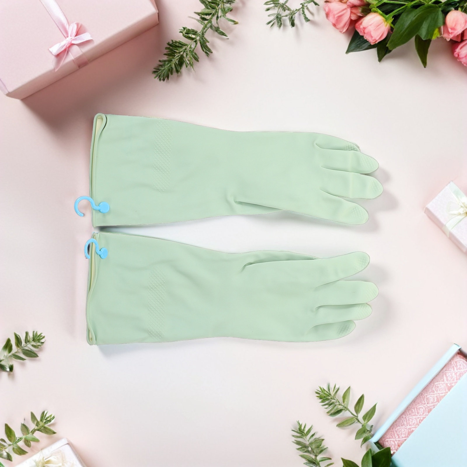 3Pairs Dish Washing Gloves Non - Dish Glove Rubber ulasan dan harga