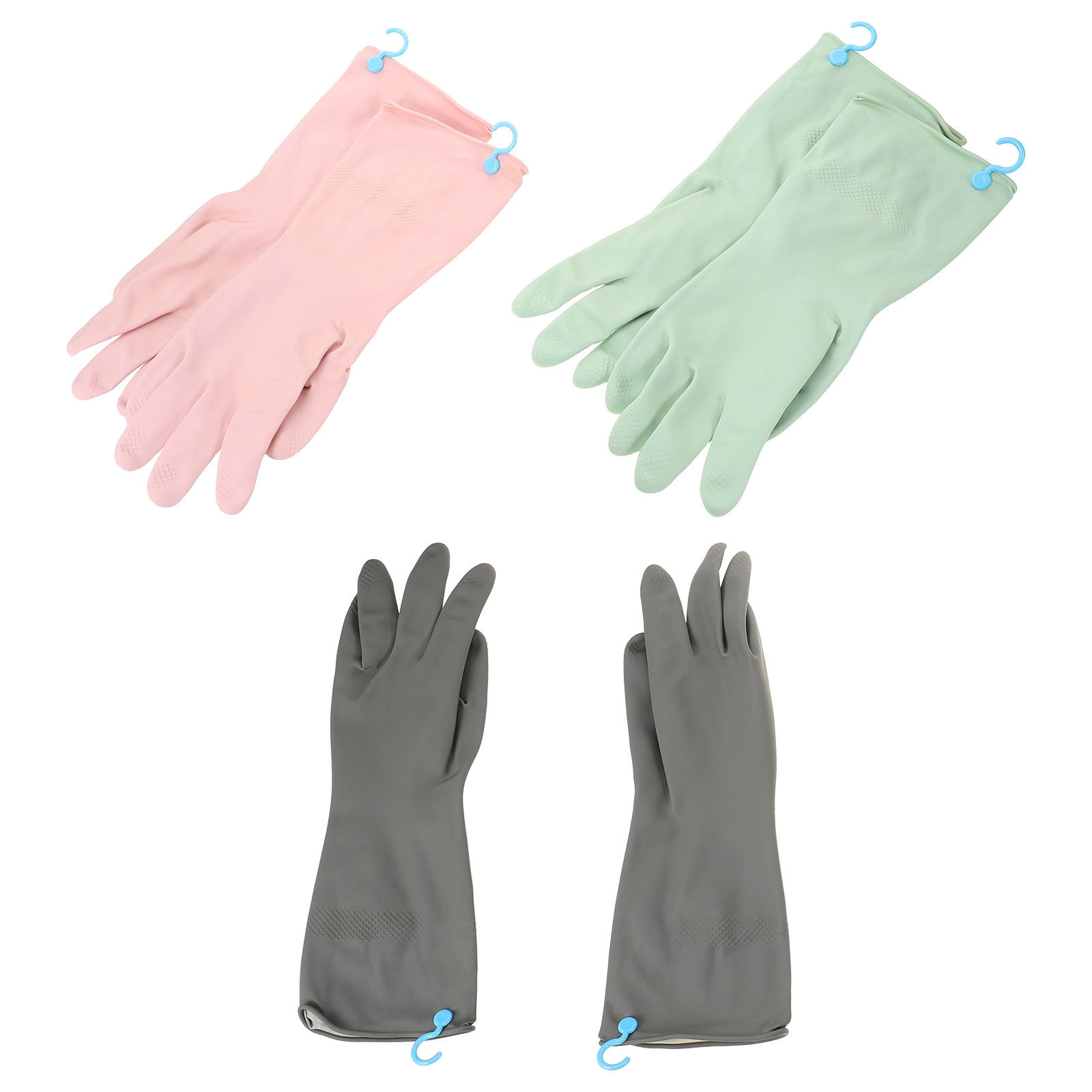 3Pairs Dish Washing Gloves Non - Dish Glove Rubber ulasan dan harga