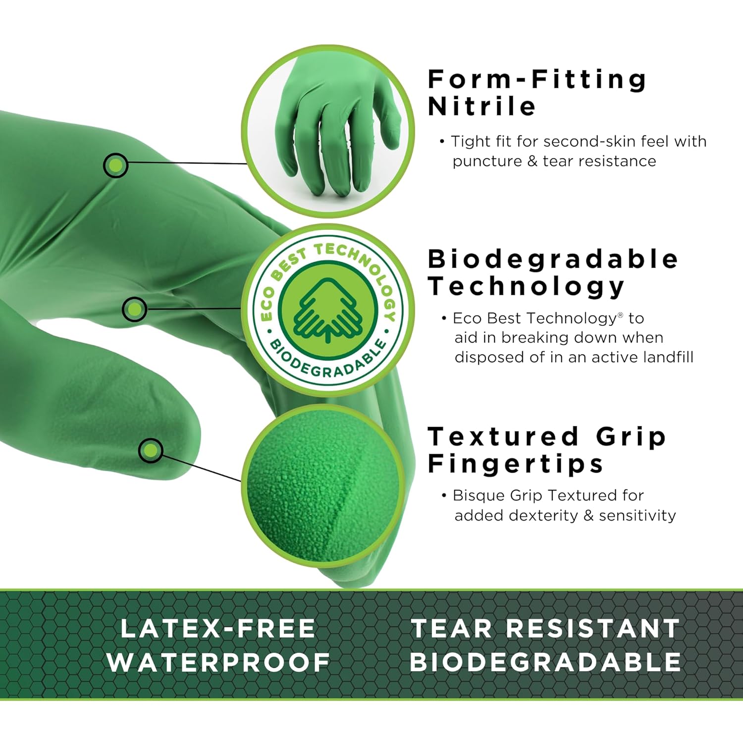 Eco-Friendly Nitrile Disposabl - Latex Disposable Glove ulasan dan harga