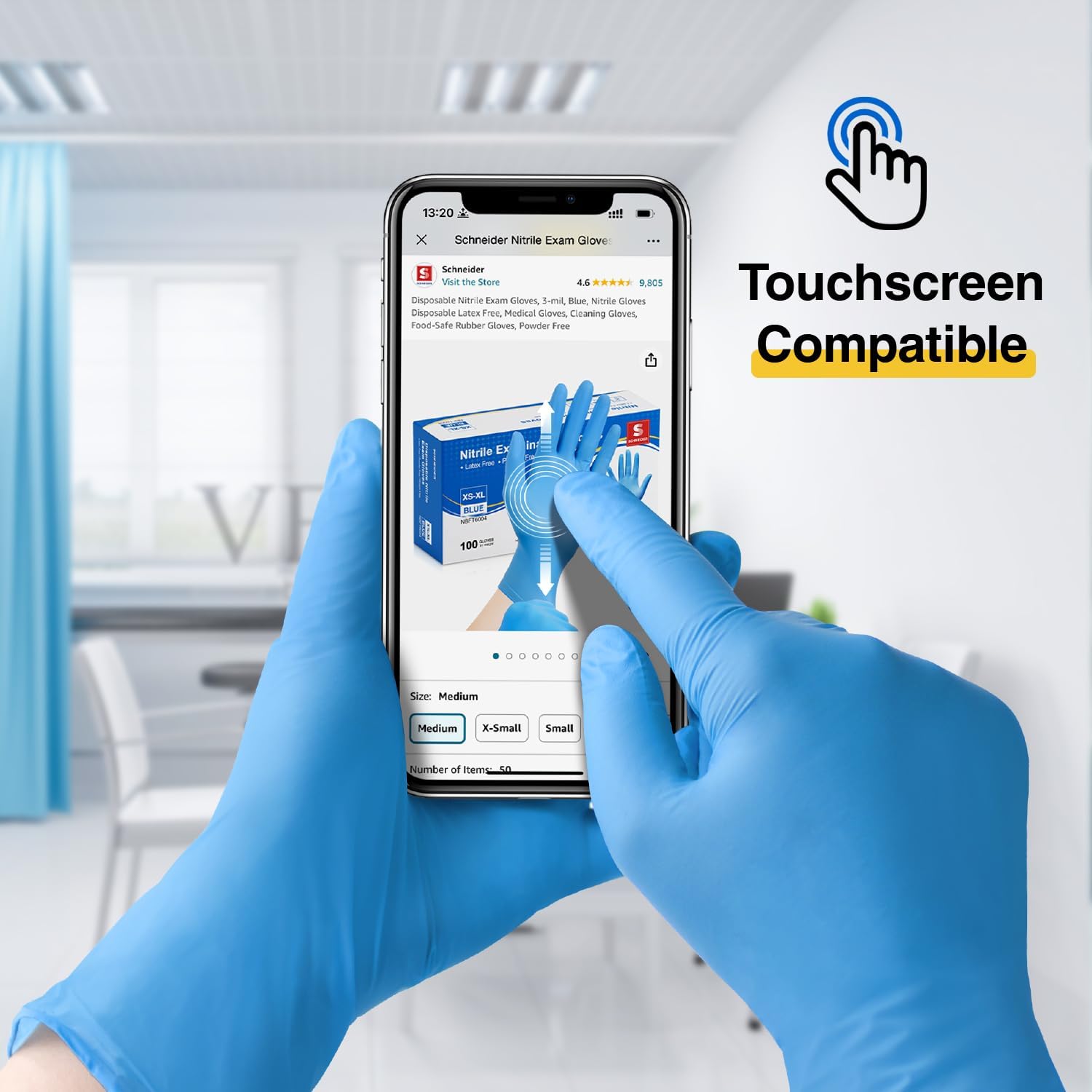 Nitrile Exam Gloves, Medical G - Exam Glove Nitrile ulasan dan harga