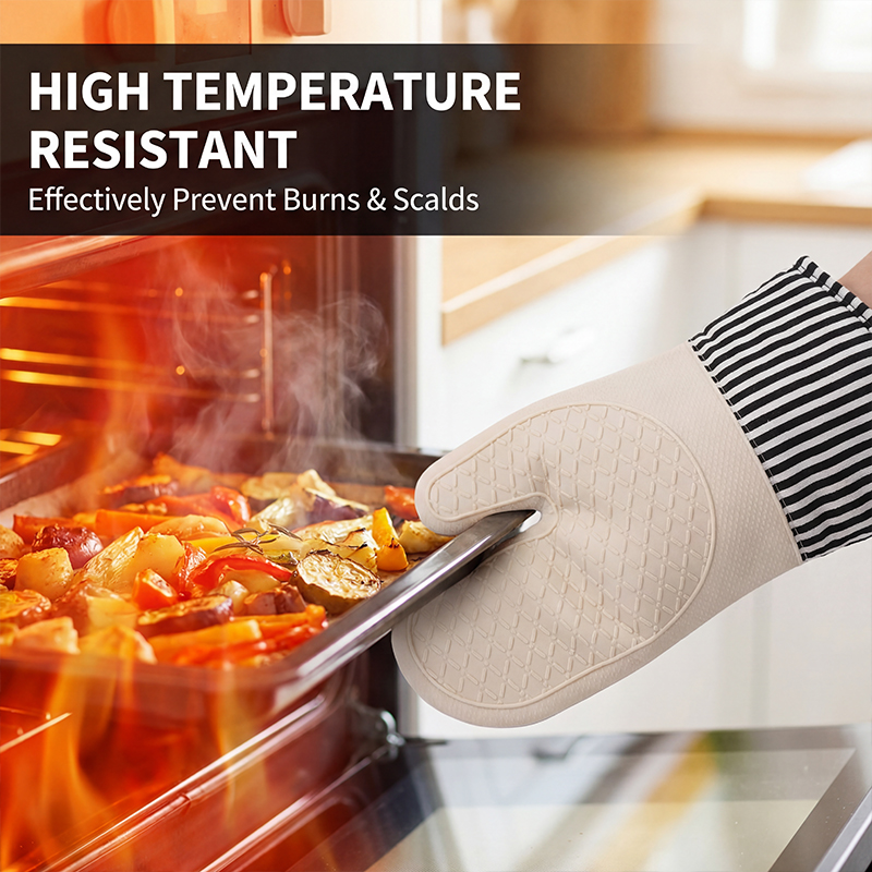 Anti-scald Silicone Gloves Hea - Oven Mitt Silicone ulasan dan harga