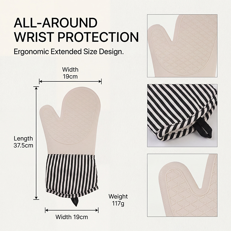 Anti-scald Silicone Gloves Hea - Oven Mitt Silicone ulasan dan harga