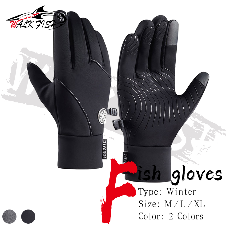 WALK FISH Winter Anti-slip Fis - Cycling Glove Padded ulasan dan harga