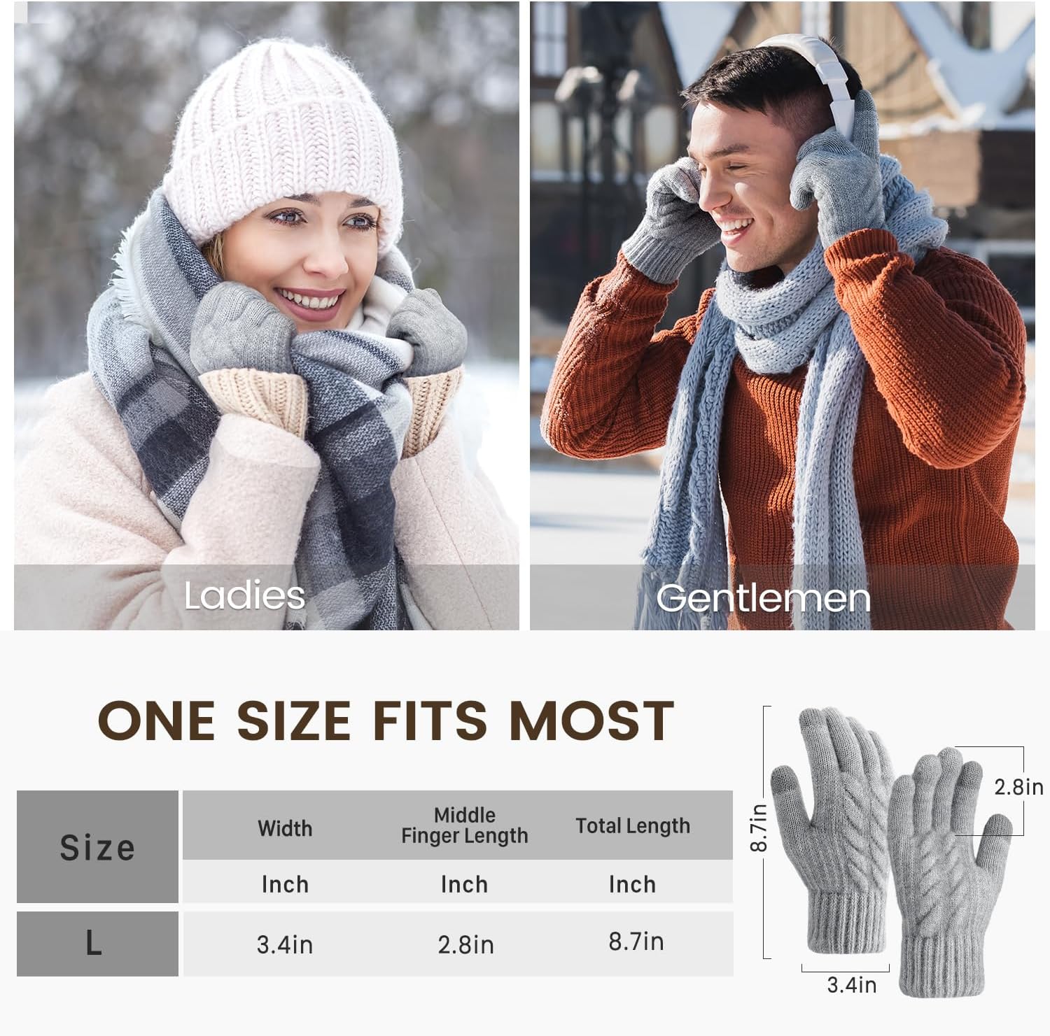 Winter Gloves – Thick Wool Fle - Winter Glove Insulated ulasan dan harga