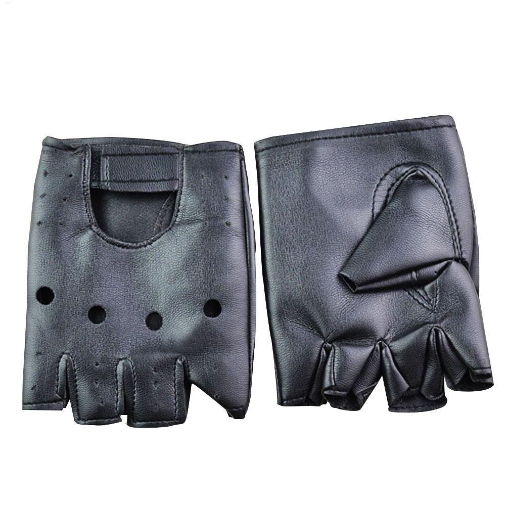 Punk Fingerless Gloves PU Leat - Workout Glove Gym ulasan dan harga