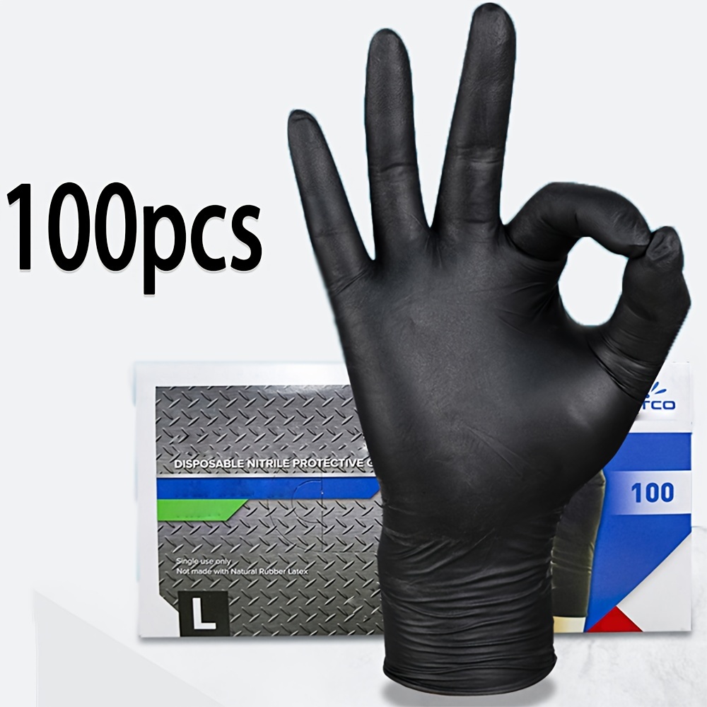 Black Nitrile Disposable Glove - Nitrile Mechanic Glove ulasan dan harga