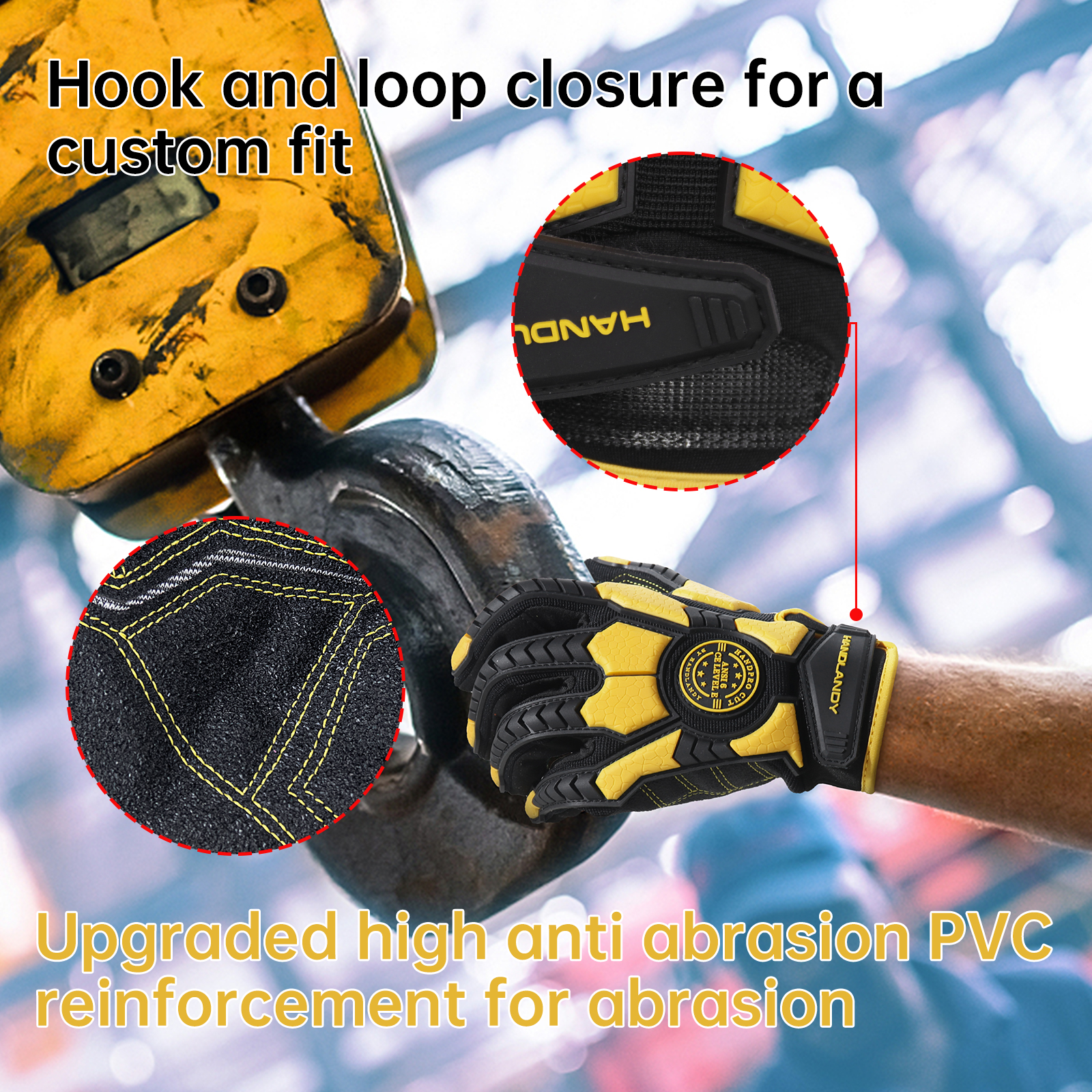 PVC Reinforced Impact Protecti - Work Glove Impact ulasan dan harga