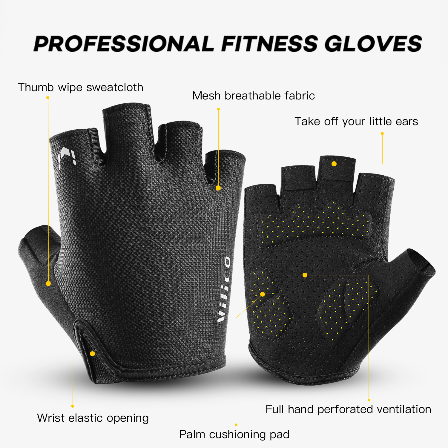 Vilico Sports Cycling Gloves H - Workout Glove Gym ulasan dan harga