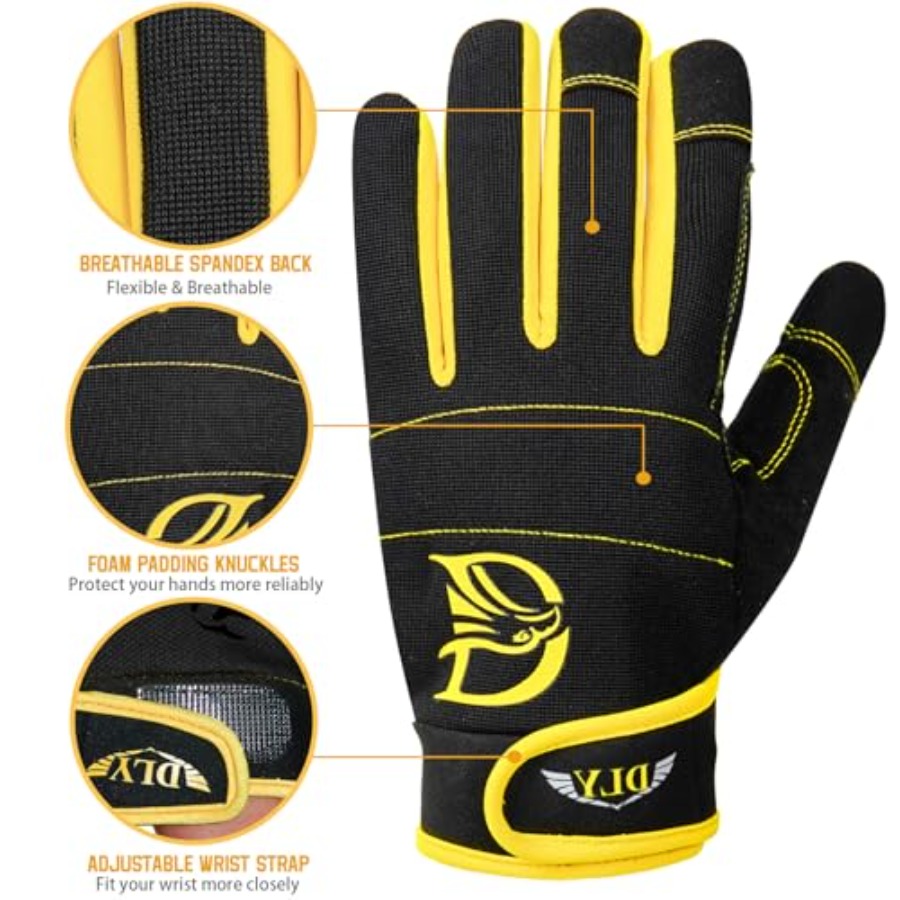 DLY Heavy Duty Work Gloves, Im - Work Glove Impact ulasan dan harga