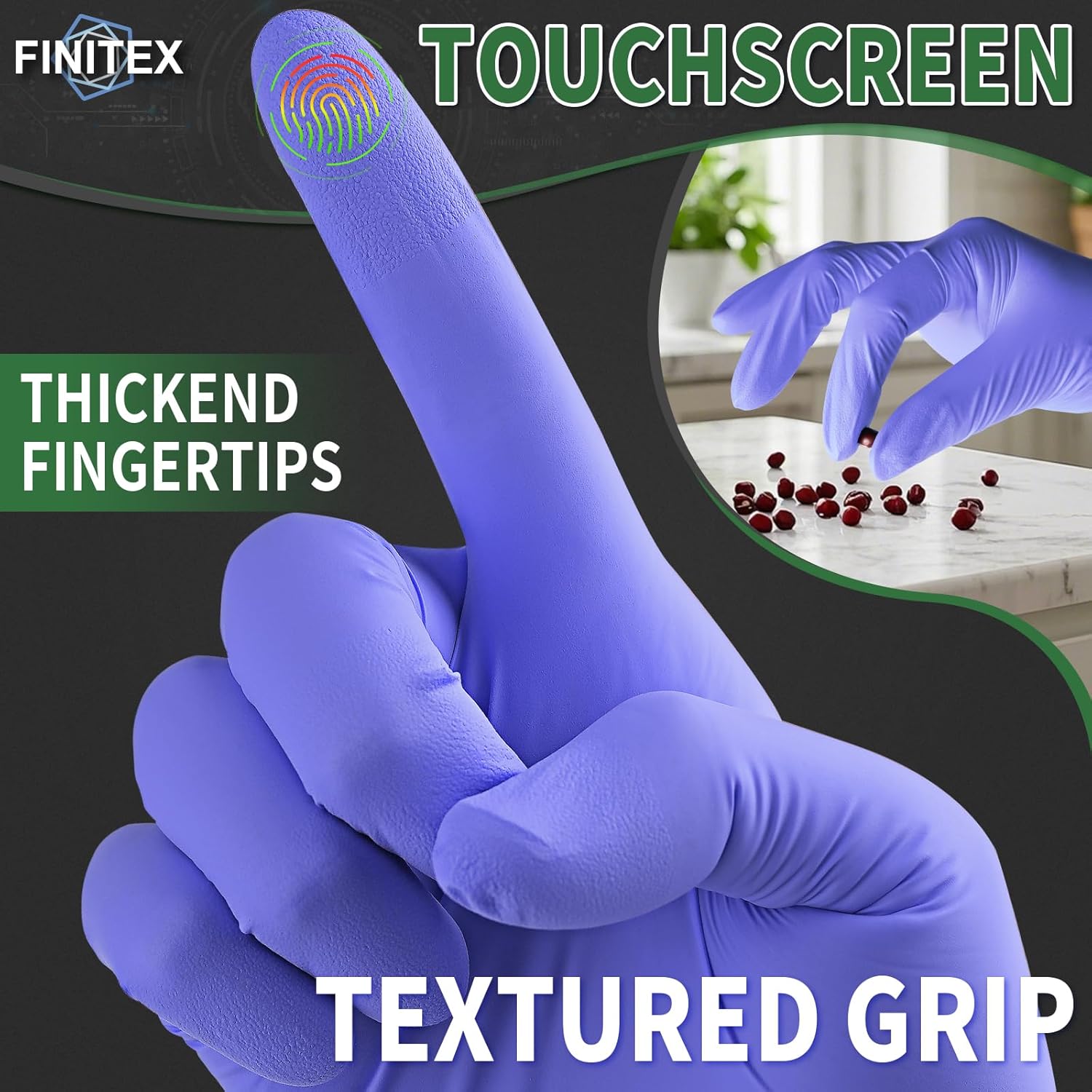 Nitrile Disposable Gloves Ice  - Exam Glove Nitrile ulasan dan harga