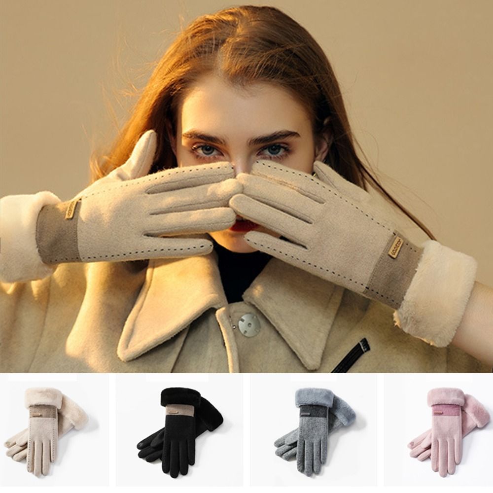 Soft Winter Thermal Gloves Thi - Wool Glove Lined ulasan dan harga