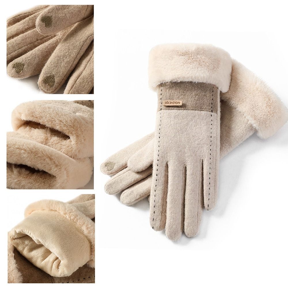 Soft Winter Thermal Gloves Thi - Wool Glove Lined ulasan dan harga