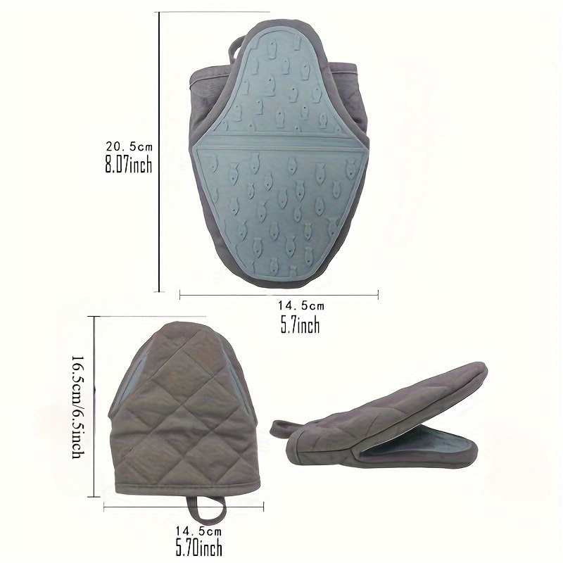 2pcs Silicone Pads | Ergonomic - Oven Mitt Silicone ulasan dan harga