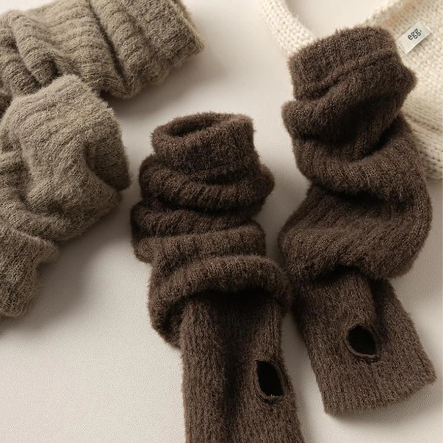 Winter Warm Long Sleeves Glove - Fingerless Glove Knit ulasan dan harga