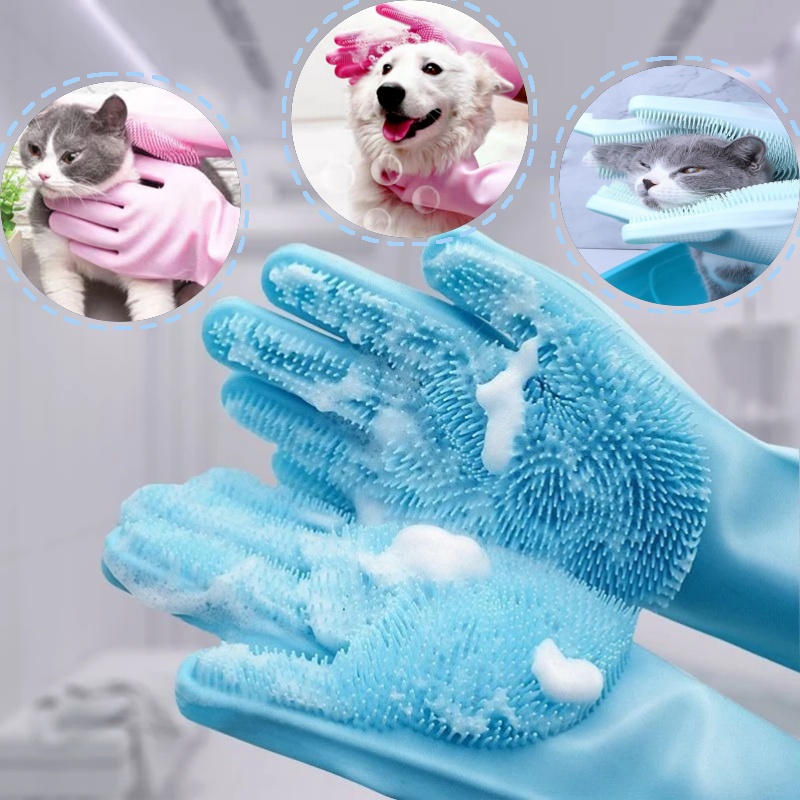Silicone dishwashing gloves, h - Dish Glove Rubber ulasan dan harga