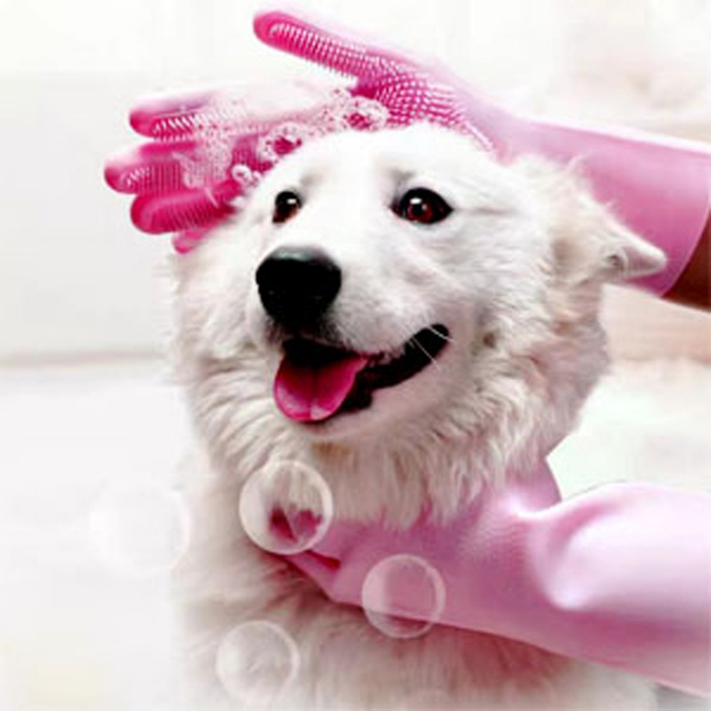 Silicone dishwashing gloves, h - Dish Glove Rubber ulasan dan harga