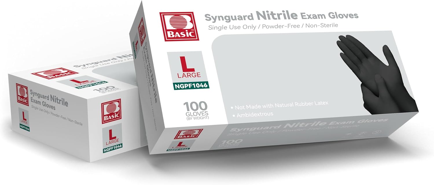 Large Black Nitrile Exam Glove - Exam Glove Nitrile ulasan dan harga