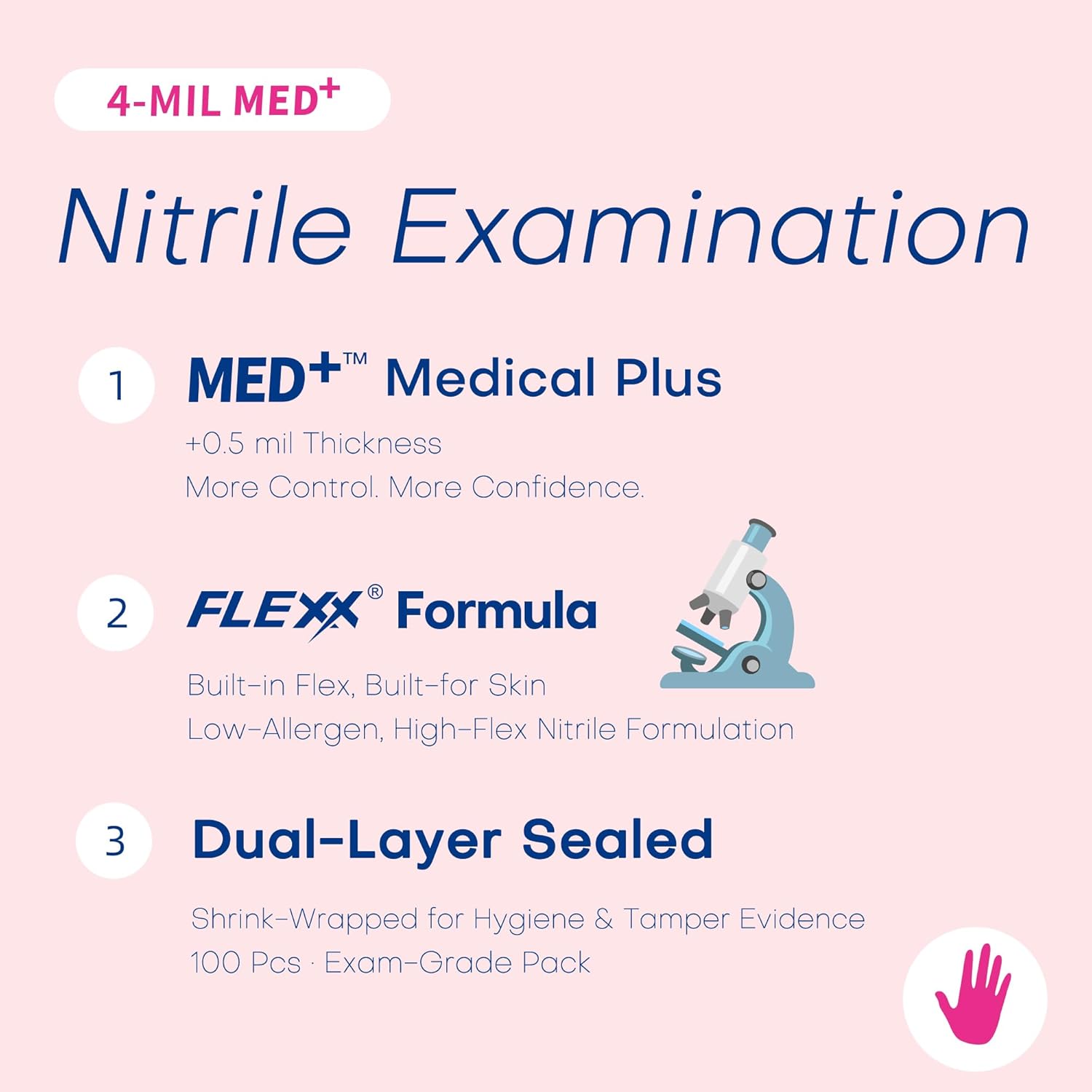 4 Mil Nitrile Exam Gloves, Pow - Exam Glove Nitrile ulasan dan harga