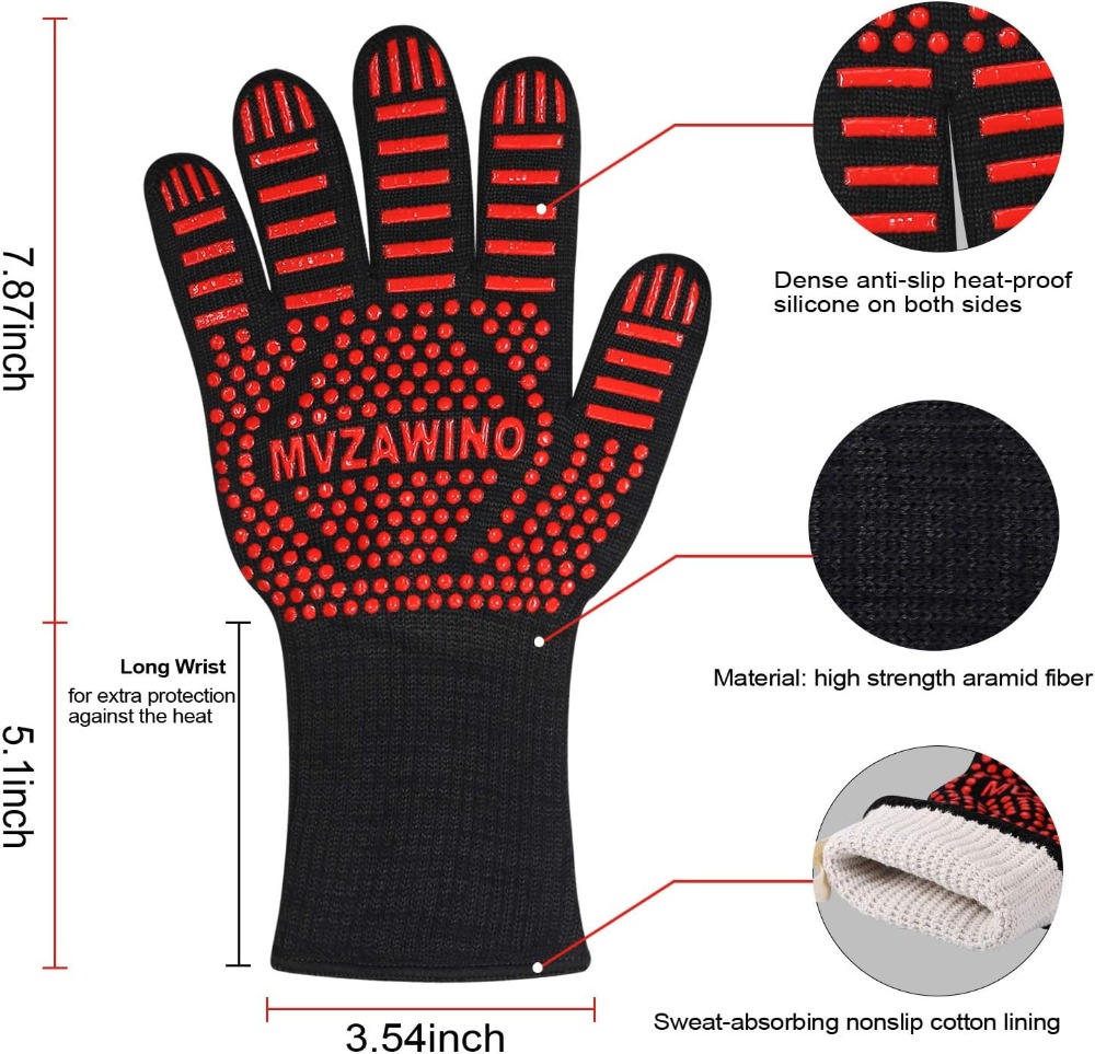 1472°F Extreme Heat Resistant  - Oven Mitt Silicone ulasan dan harga