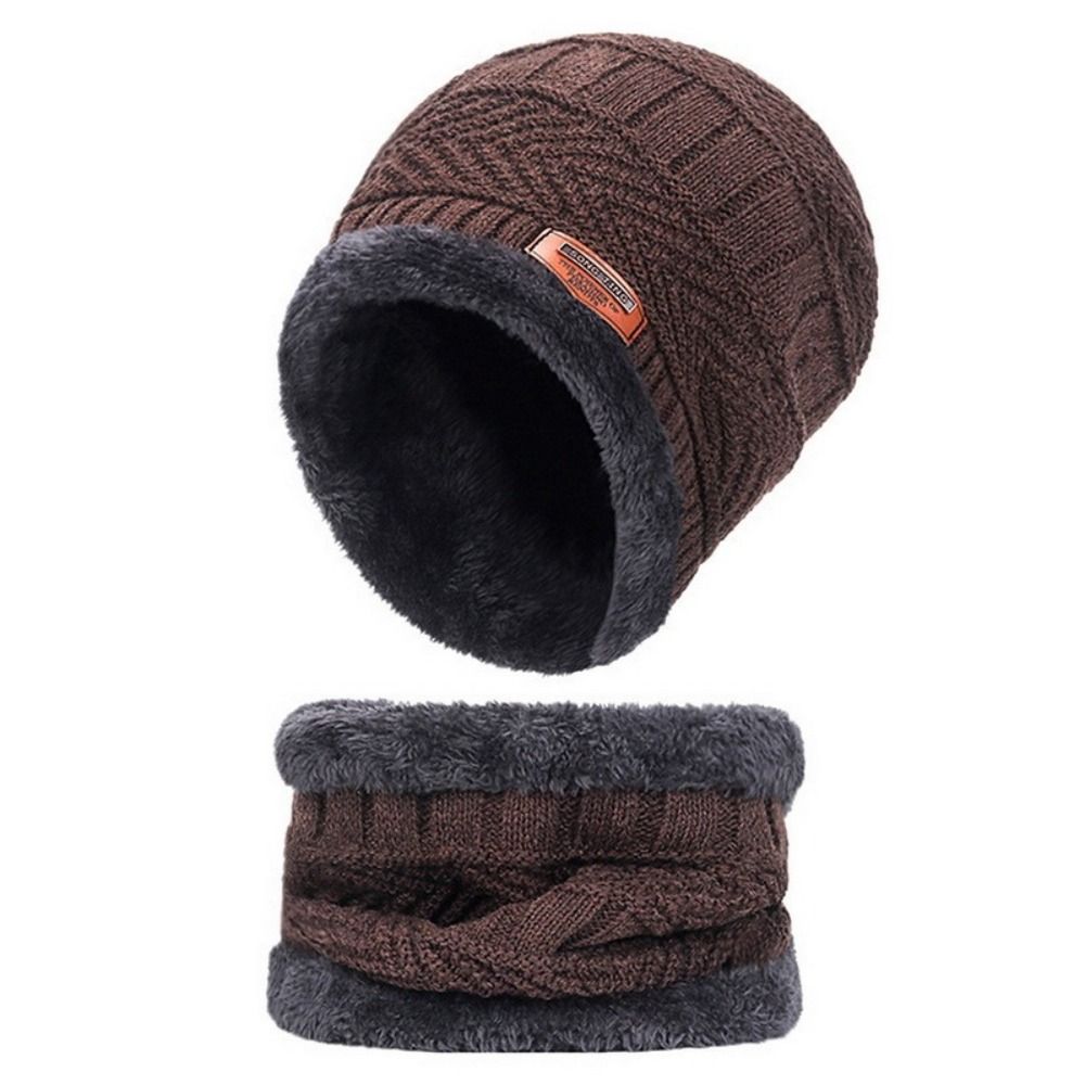 4pcs/set Soft Winter Beanie Ha - Wool Glove Lined ulasan dan harga
