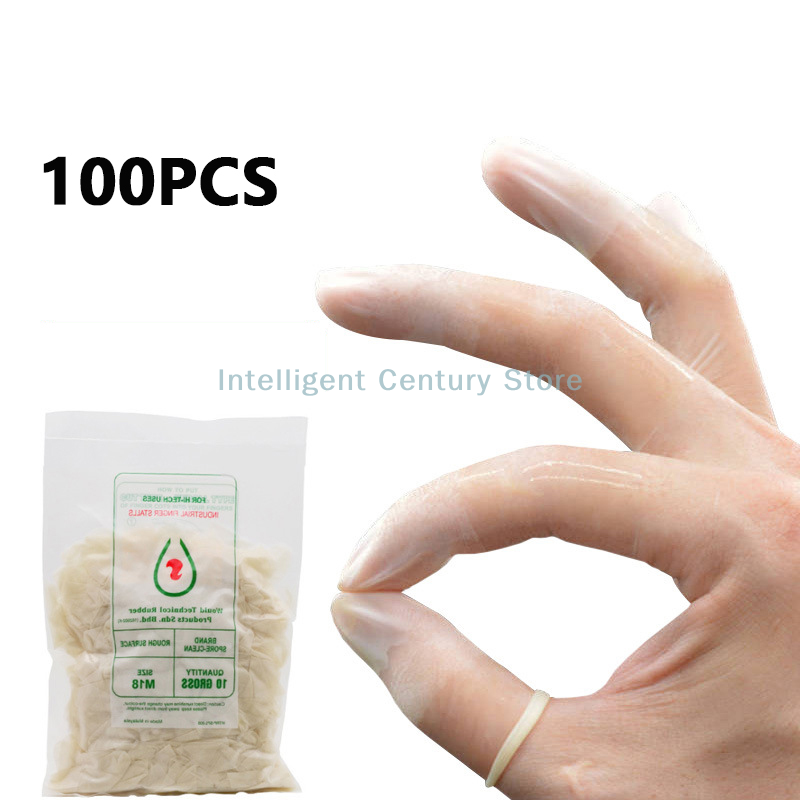 100 Pcs Rubber Non-slip Anti-s - Latex Disposable Glove ulasan dan harga