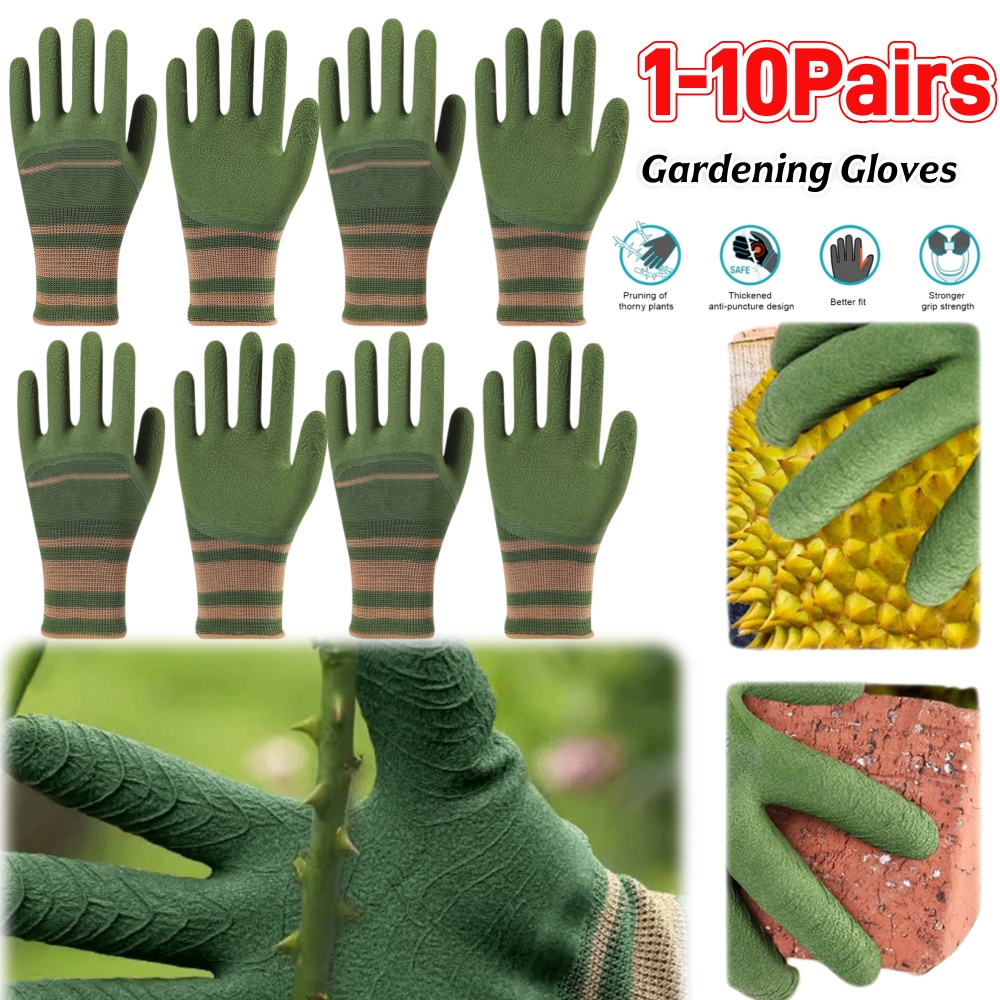 1-10Pairs Gardening Gloves Wat - Gardening Glove Waterproof ulasan dan harga