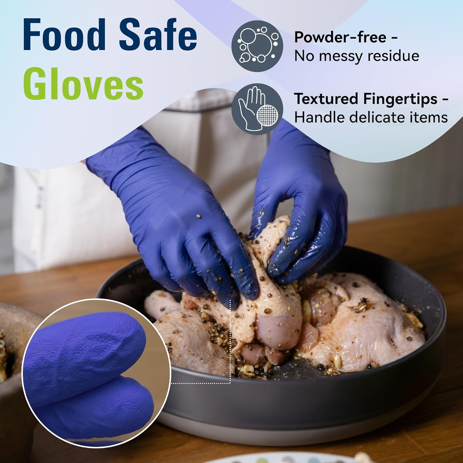 Disposable Nitrile Gloves, Foo - Rubber Glove Cleaning ulasan dan harga