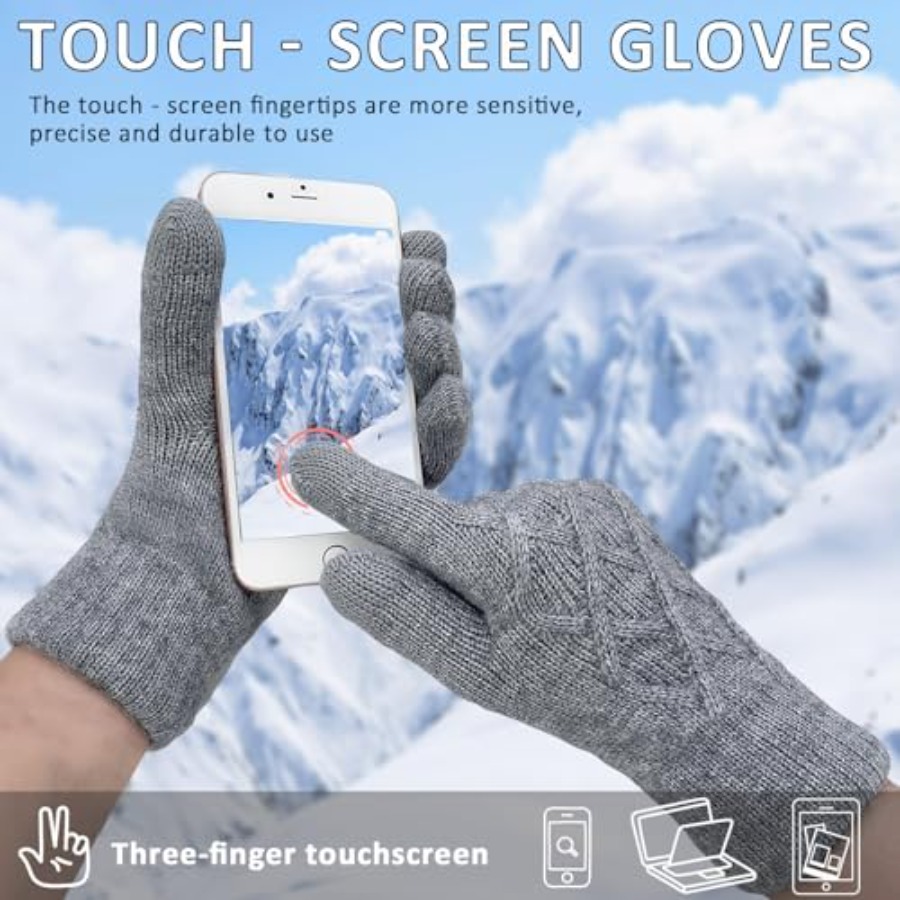 Winter Wool Gloves for Women M - Wool Glove Lined ulasan dan harga