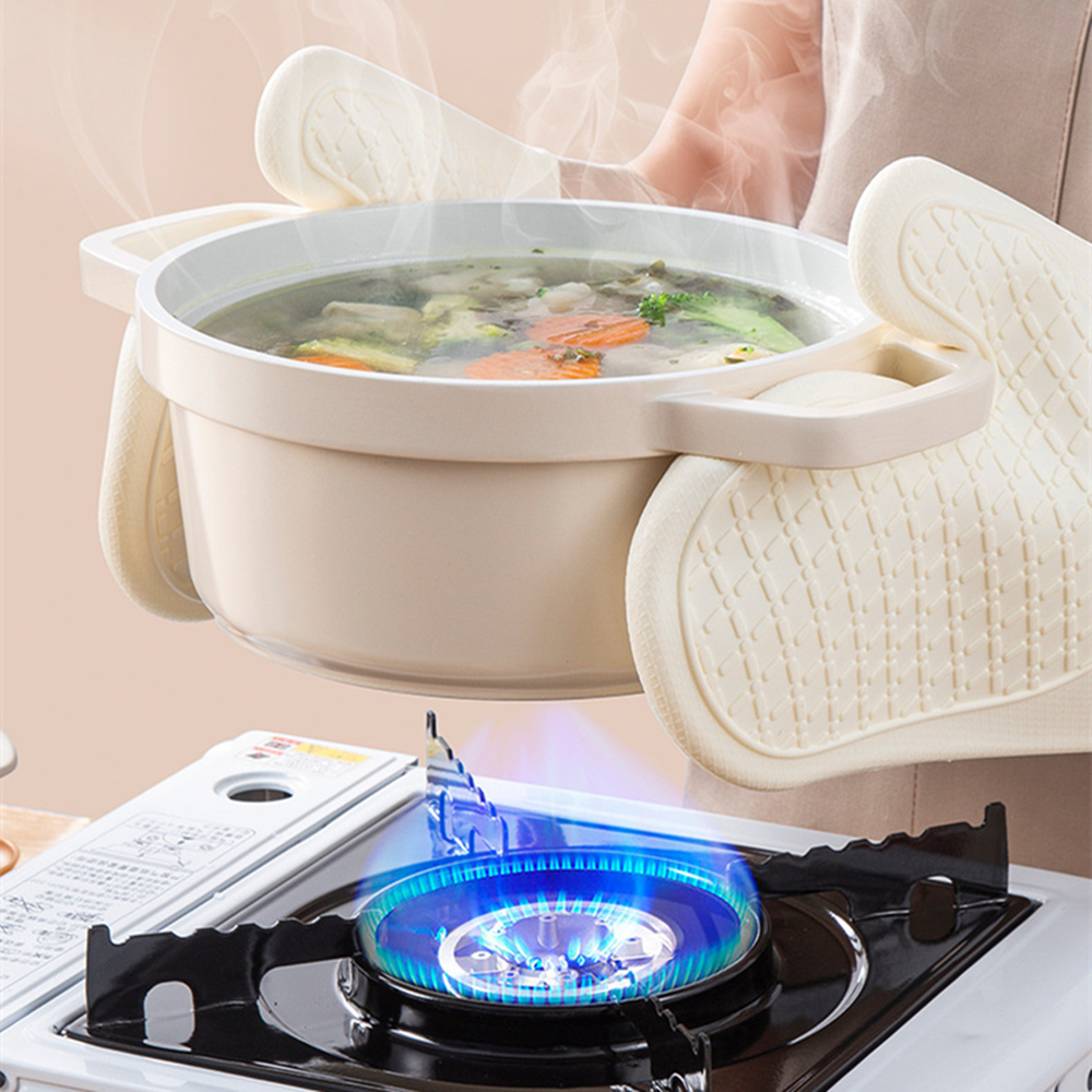 Heat Resistant Silicone Gloves - Oven Mitt Silicone ulasan dan harga